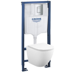 Комплект Grohe Rapid SL 39181001 подвесной унитаз + инсталляция + кнопка смыва
