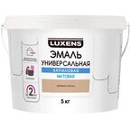 Эмаль акриловая универсальная Luxens цвет бежевый матовый 5 кг