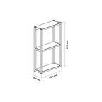 Модуль навесной Ферро 40x67.6x15 см сталь цвет черный