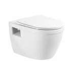 Комплект унитаз с инсталляцией BelBagno Loto BB070CHR/SC/BB002-80/BB014-SR-BIANCO безободковый, микролифт, белый, кнопка белая