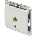 Розетка компьютерная встраиваемая Systeme Electric Glossa RJ45 UTP cat 5e цвет белый