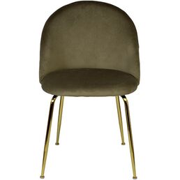 30C-30177 Стул велюр хаки, мет.ножки 50*53*77см Garda Decor