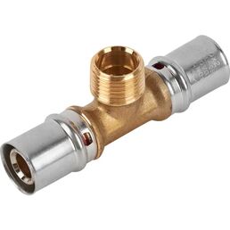 Тройник комбинированный Stout 20x1/2"x20 мм НР латунь SFP-0008-201220