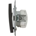 Выключатель встраиваемый Systeme Electric W59 Deco 1 клавиша, цвет графит