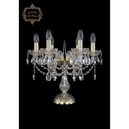 Хрустальная настольная лампа с подвесками Art Classic 45271 12.12.6.141-37.Gd.Sp подсвечник