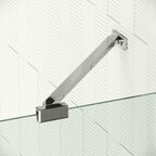 Душевая дверь в нишу Vegas-Glass AFP-F Retta 150x199 AFP-F Retta 150 08 10 стекло сатин, профиль глянцевый хром