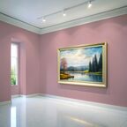 Краска водоэмульсионная для стен и потолков износостойкая матовая Profipaints SILVER INTERIOR VISION 0.9л , Чайная роза