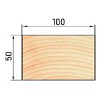 Доска нестроганая импрегнированная 50x100x3000 мм хвоя сорт оптима ФГИС ЛК