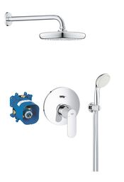 Душевая система GROHE Eurosmart Cosmopolitan с душевым гарнитуром и верхним душем Tempesta 210, хром (25183001)