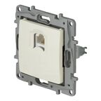 Розетка компьютерная RJ45 категория 5e UTP - Legrand Etika - слоновая кость