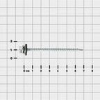 Саморезы кровельные по дереву с пресс-шайбой оцинкованные 4.8x70 30 шт.