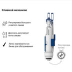 Инсталляция Geberit Delta Duofix для подвесного унитаза с кнопкой хром (458.163.21.1)