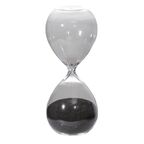 Декоративные песочные часы Glasar черные, 8x8x20 см