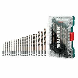 KRAFTOOL НЕХ-1/4″, 19 шт, набор сверл по металлу для винтовёртов и шуруповертов IMPACT READY (29652-H19)