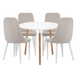 Стол кухонный Woodville Стол кухонный Уин 90 white / beige