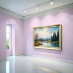 Краска водоэмульсионная для стен и потолков износостойкая матовая Profipaints SILVER INTERIOR VISION 0.9л , Нежная сирень