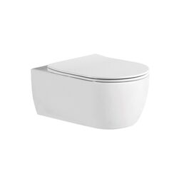 Подвесной унитаз Aquatek Европа AQ1106L-00 безободковый, с крышкой микролифт, белый