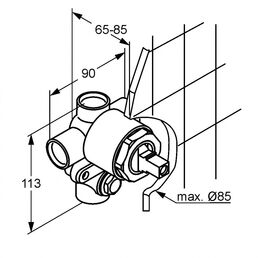 Скрытая часть Kludi 38624N