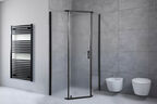 Душевой уголок Royal Bath 120х100 RB 1210TR-C-BL стекло матовое, профиль черный
