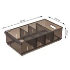 Контейнер для хранения Optima 24.2x12.9x44.7 см полипропилен цвет коричневый