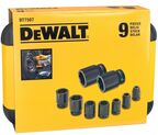 Набор торцевых головок DEWALT EXTREME IMPACT DT7507, 9 предметов в боксе