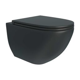 Безободковый подвесной унитаз Teymi Lina S Black T40111 ЦБ-00269064