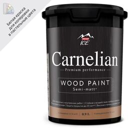 Краска для древесины Parade Carnelian моющаяся матовая цвет белый база А 0.9 л