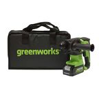 Перфоратор аккумуляторный Greenworks GD24SDS2K4 2 Дж 24В 1х4Ач Li-Ion SDS-plus с АКБ и ЗУ (3803007UB)