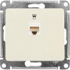 Розетка компьютерная встраиваемая Systeme Electric Glossa RJ45 UTP cat 5e цвет бежевый