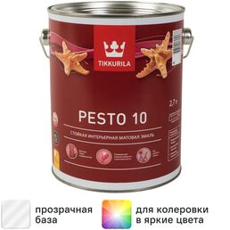 Эмаль Tikkurila Pesto 10 матовая прозрачная база С 2.7 л