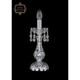 Хрустальная настольная лампа с подвесками Art Classic 45597 12.24.1-28.Cr.V0300 подсвечник