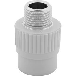 Муфта комбинированная FV-Plast 1/2"x20 мм НР полипропилен 215020