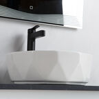 Раковина накладная BelBagno BB1409 41 см белая