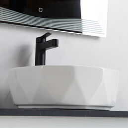 Раковина накладная BelBagno BB1409 41 см белая