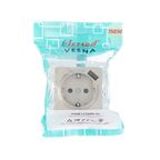 Розетка USB встраиваемая Lezard Vesna 742-3788-181 с заземлением цвет титан