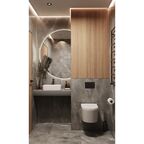 Глазурованный керамогранит Arcadia Ceramica Pulpis Nero Carving 60x120 см 1.44 м² матовый цвет серый