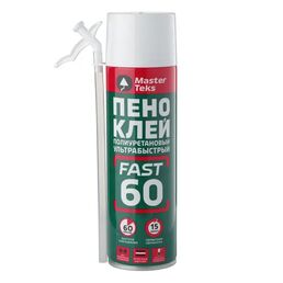 Клей-пена монтажный MasterTeks Бытовой Ультрабыстрый 350 мл
