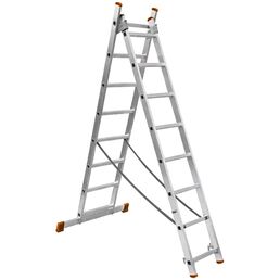 Алюминиевая двухсекционная лестница TDM ELECTRIC Народная ЛА SQ1028-0201