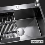 Многофункциональная кухонная мойка Esbano CASCADE-M 60 см оружейная сталь, с колландером