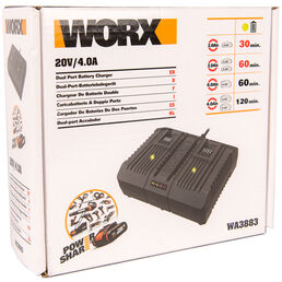 Устройство зарядное двойное Worx 20В 2*2A