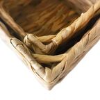 Корзина для хранения 22x18x22 см гиацинт цвет бежевый 2 шт