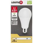 Лампочка светодиодная Lexman груша E27 2000 лм теплый белый свет 18 Вт