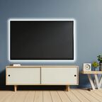 Светодиодная лента для контурной подсветки SMD 2835 60 диод/8 Вт/м 12 В 8 мм IP20 5 м нейтральный белый свет