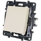Выключатель одноклавишный - Legrand Structura - 10А 250В безвинтовые зажимы - слоновая кость