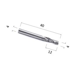 Фреза DJTOL AAY1LX412 спиральная однозаходная стружка вверх (по дереву, композиту (АКП), пластику)