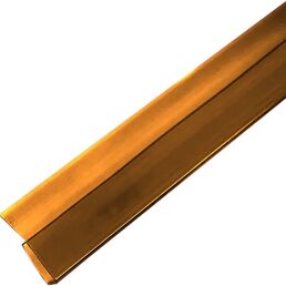 Профиль торцевой для поликарбоната 4 мм 2.1 м Carboglass коричневый