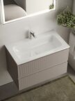Тумба с раковиной Sancos Snob R SNR80SM 81 см подвесная, Doha Soft