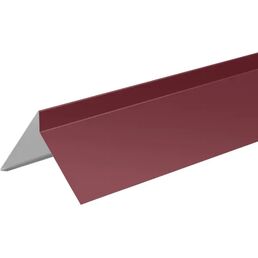 Планка ветровая для гибкой кровли 130x100 мм 2 м 0.4 мм RAL 3005 красный