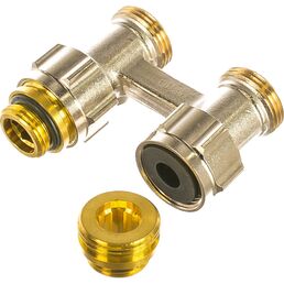 Прямой Н-образный запорно-присоединительный узел OVENTROP Multiflex F 1015883