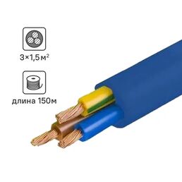 Кабель Tdm Electric КВВ 3x1.5 на отрез ГОСТ